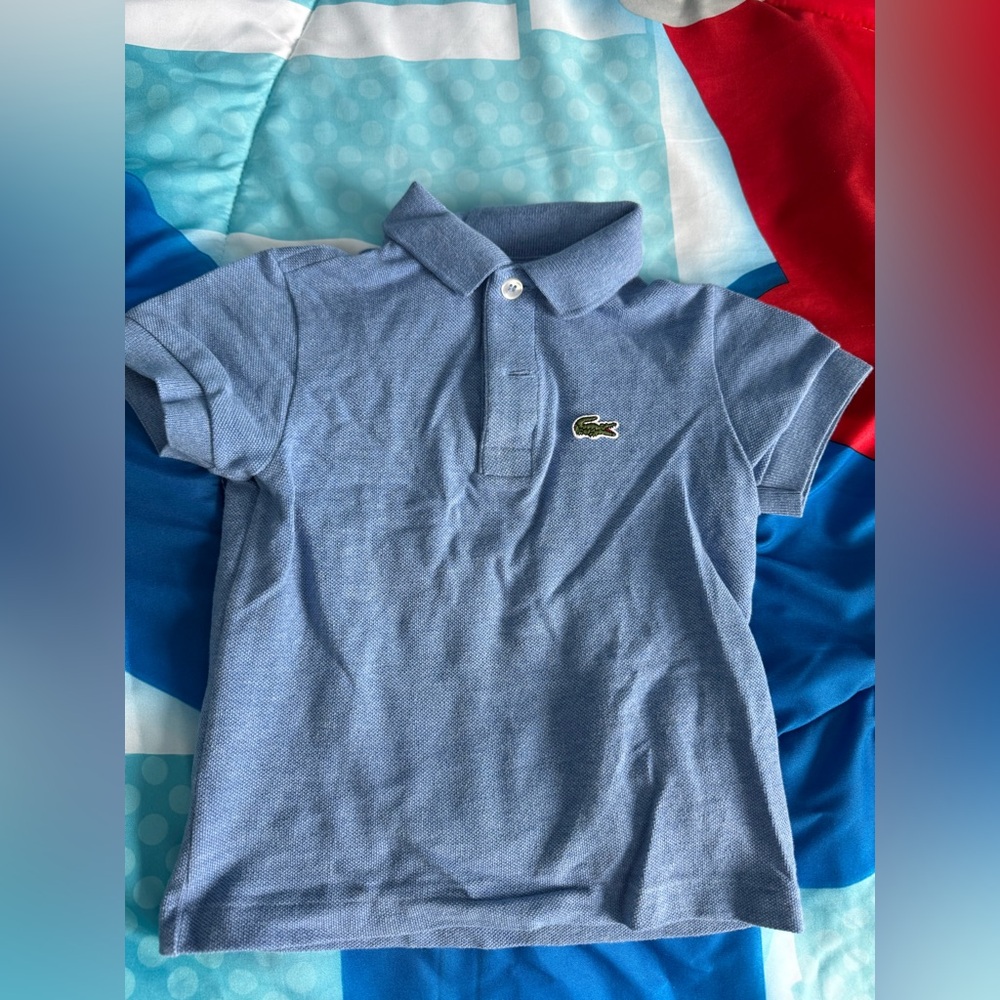 Lacoste Kids Blue Polo Shirt